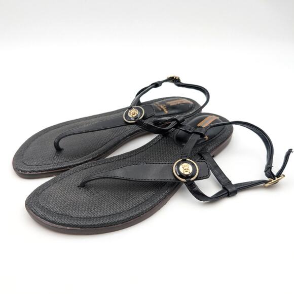 Sam Edelman Gigi Signet Sandal Women's Ankle Strap Black Size US6M EU36 - Picture 1 of 9